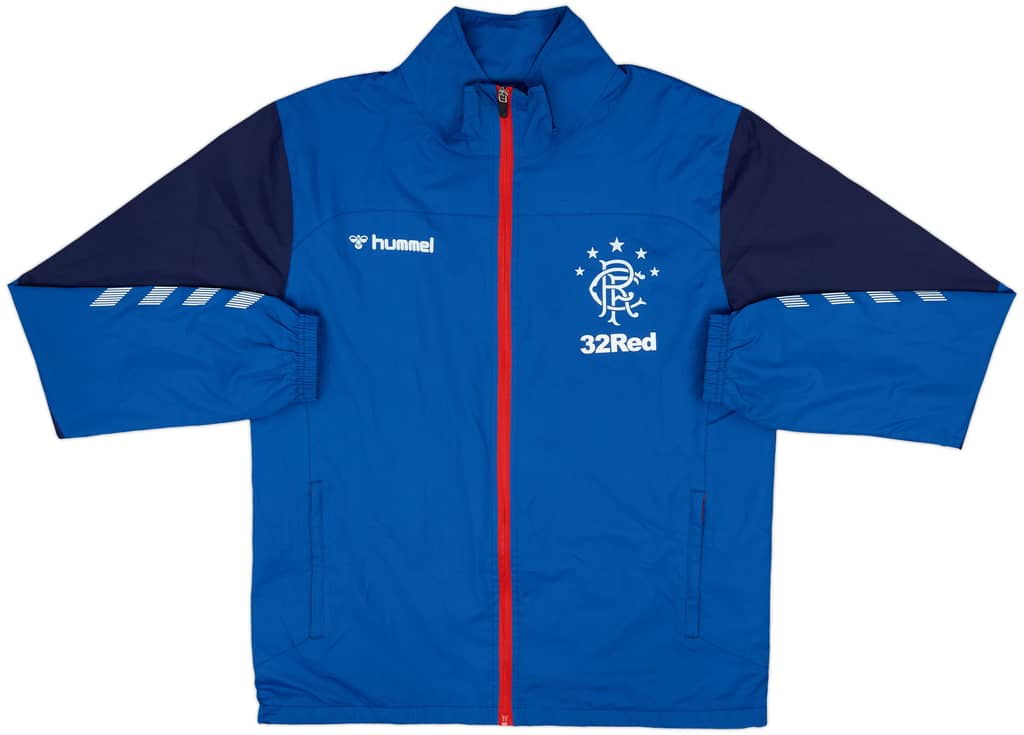 2018-19 Rangers Hummel Track Jacket - 10/10 - (M)