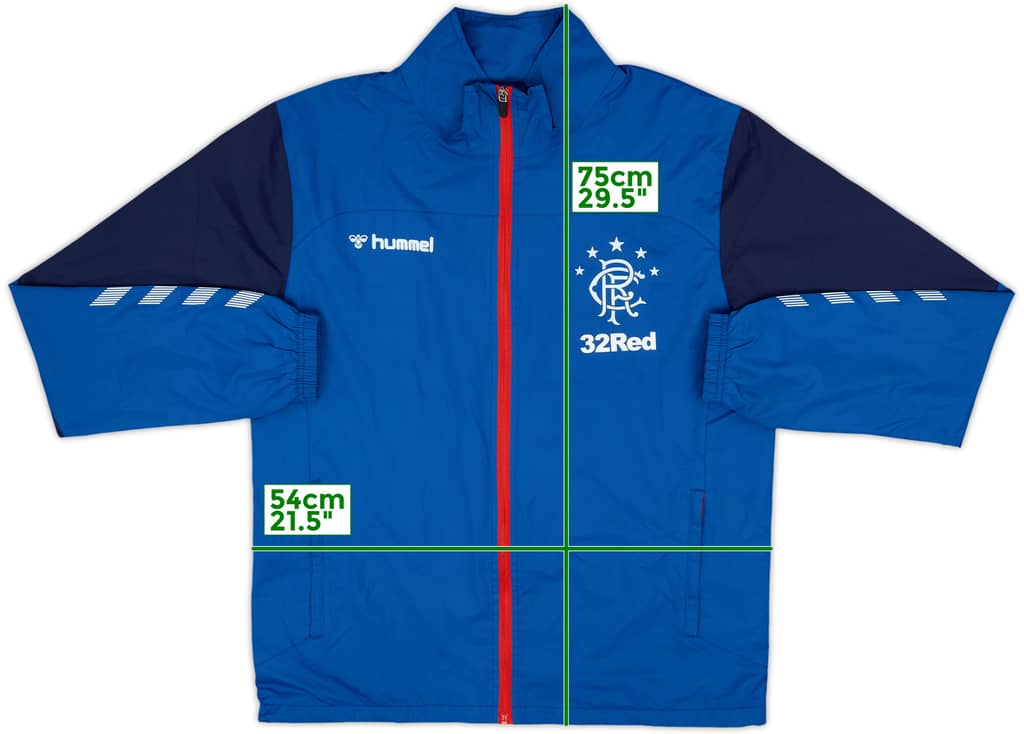 2018-19 Rangers Hummel Track Jacket - 10/10 - (M)
