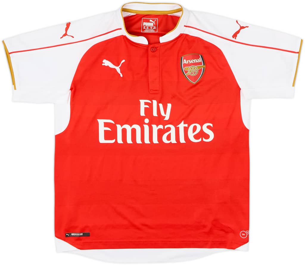 2015-16 Arsenal Home Shirt Arteta #8 - 10/10 - (L.Boys)