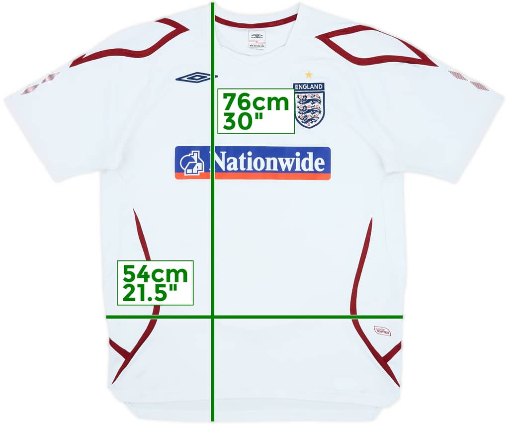 2007-08 England Umbro Training Shirt - 7/10 - (L)