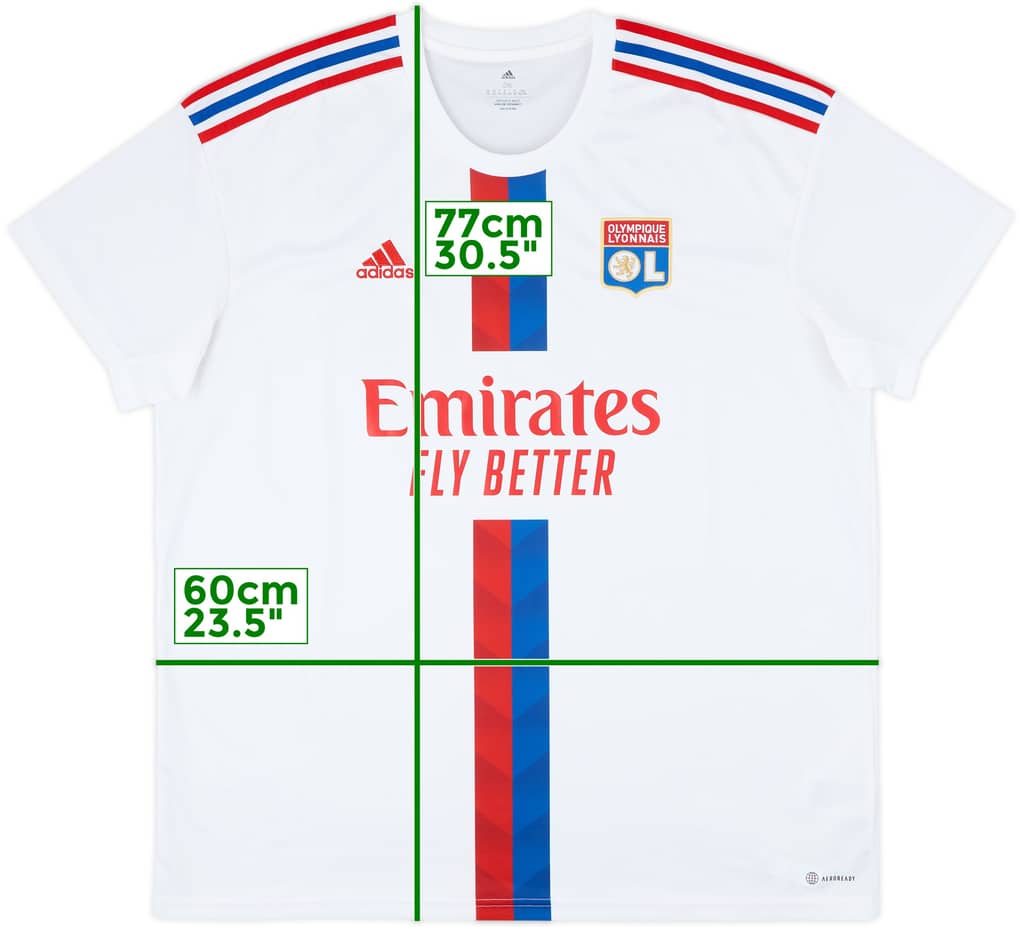 2022-23 Lyon Home Shirt - 10/10 - (XXL)