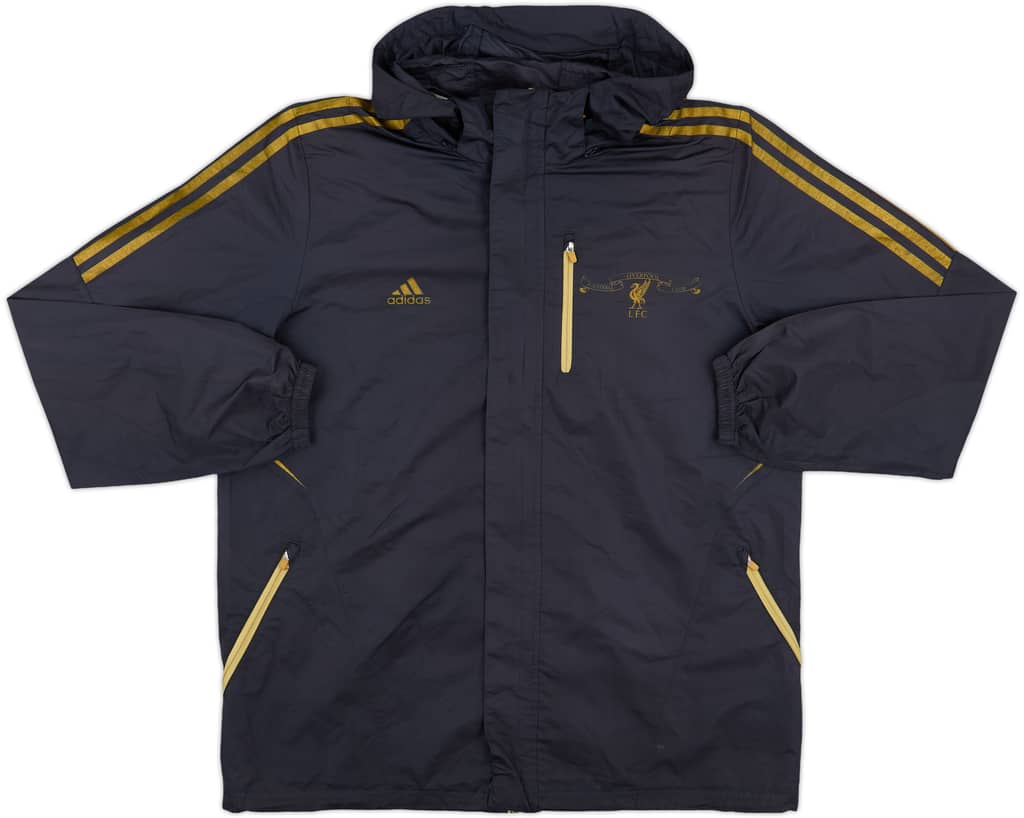 2010-11 Liverpool adidas Hooded Rain Jacket - 8/10 - (XL)