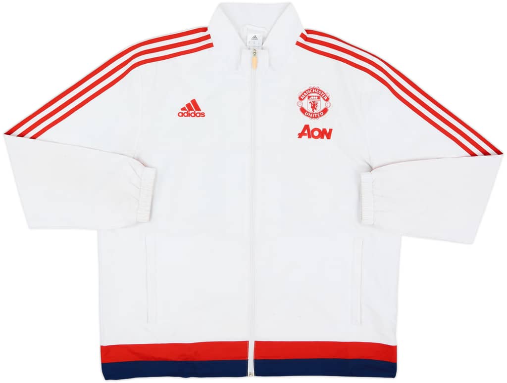 2015-16 Manchester United adidas Track Jacket - 7/10 - (XL)