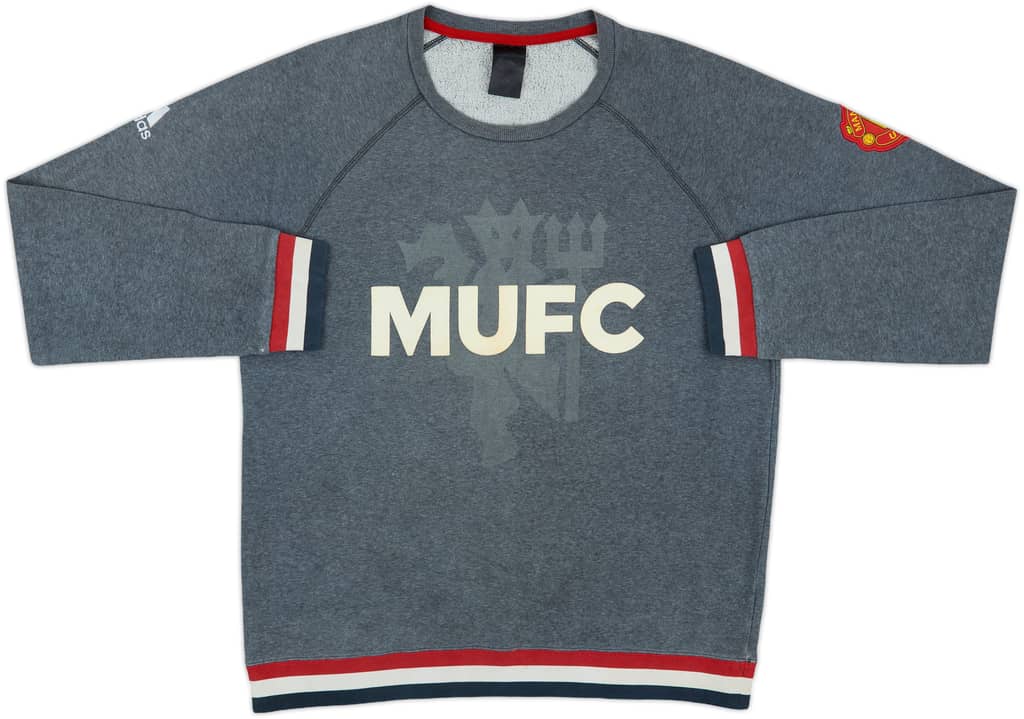 2015-16 Manchester United adidas Sweat Top - 5/10 - (L)