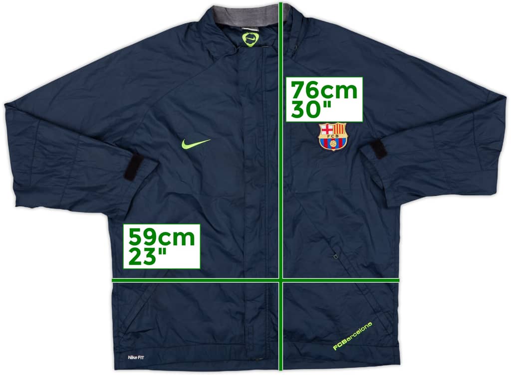 2007-08 Barcelona Nike Rain Jacket - 7/10 - (L)