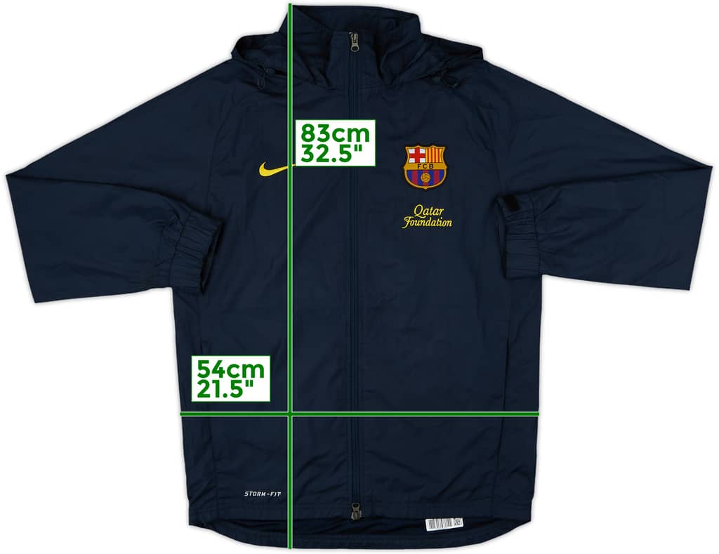 2012-13 Barcelona Nike Hooded Rain Jacket - 9/10 - (S)