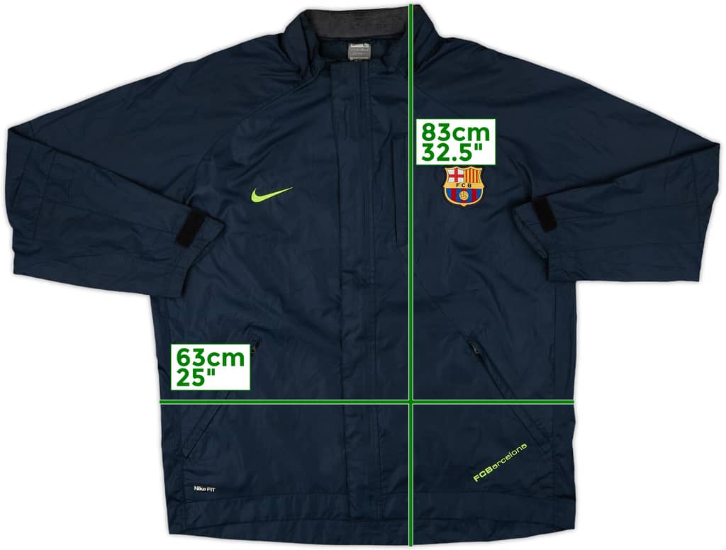 2007-08 Barcelona Nike Rain Jacket - 8/10 - (L)