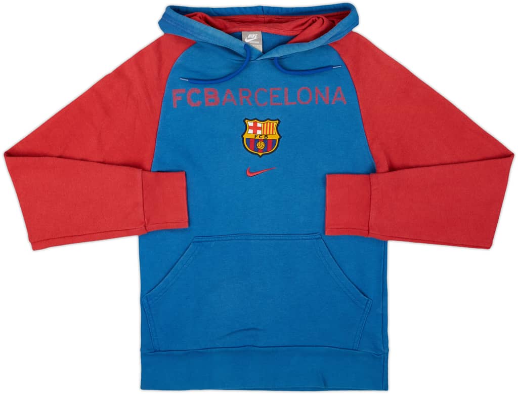 2009-10 Barcelona Nike Hooded Sweat Top - 7/10 - (XS)