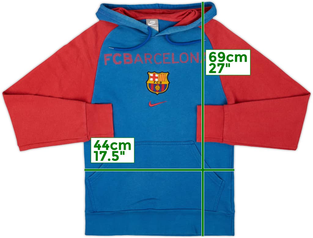 2009-10 Barcelona Nike Hooded Sweat Top - 7/10 - (XS)