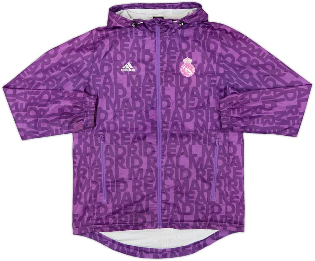 2016-17 Real Madrid adidas Hooded Rain Jacket - 6/10 - (M)