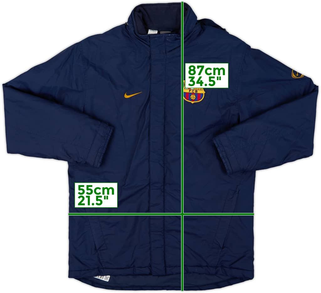 2003-04 Barcelona Nike Padded Bench Coat - 7/10 - (S)