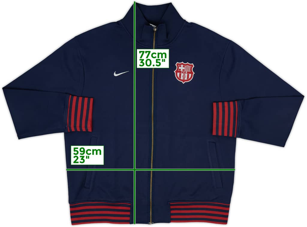 2010-11 Barcelona Nike Track Jacket - 9/10 - (XL)