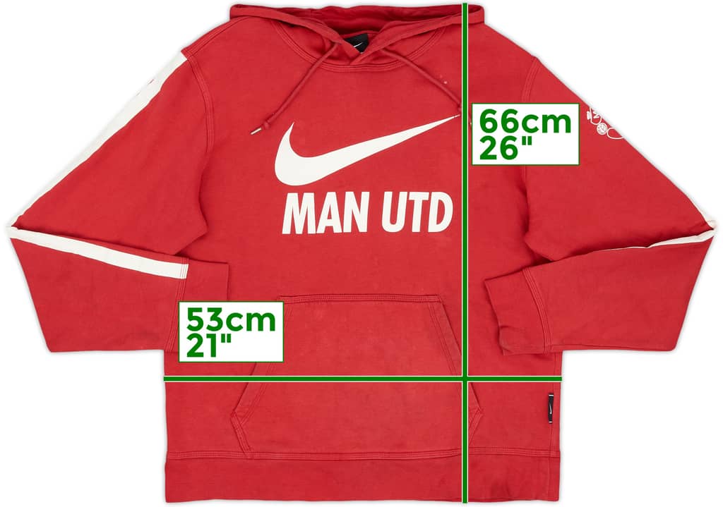 2014-15 Manchester United Nike Hooded Sweat Top - 6/10 - (M)
