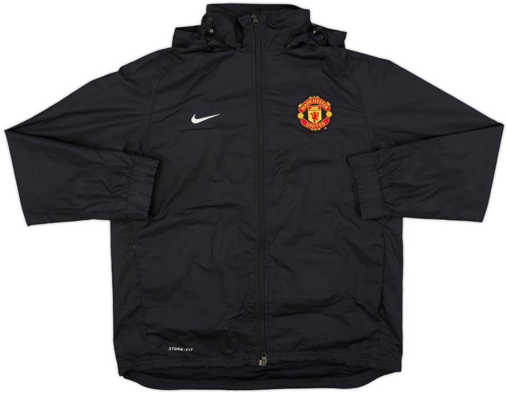 2011-12 Manchester United Nike Hooded Rain Jacket - 10/10 - (XXL)