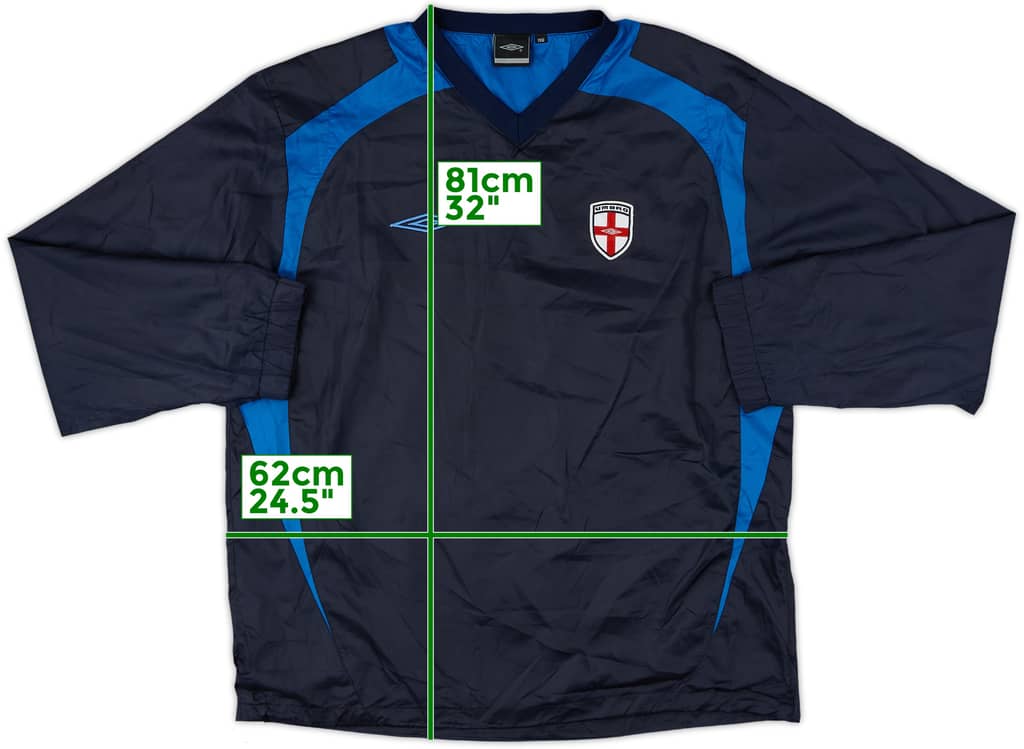 2004-06 England Umbro Drill Top - 10/10 - (XXL)