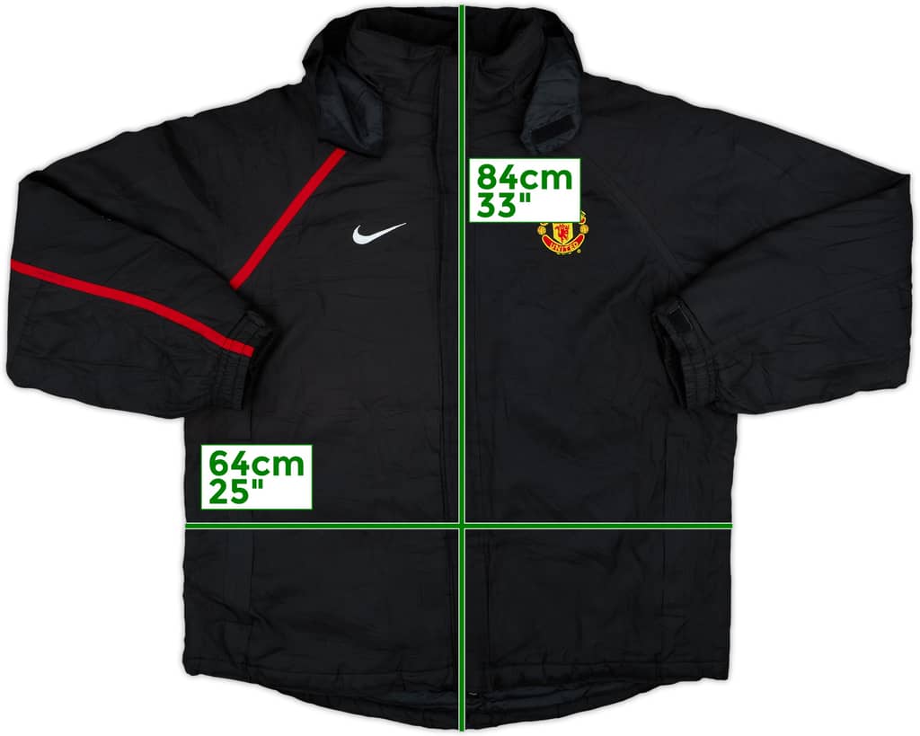 2009-10 Manchester United Nike Padded Bench Coat - 8/10 - (M)