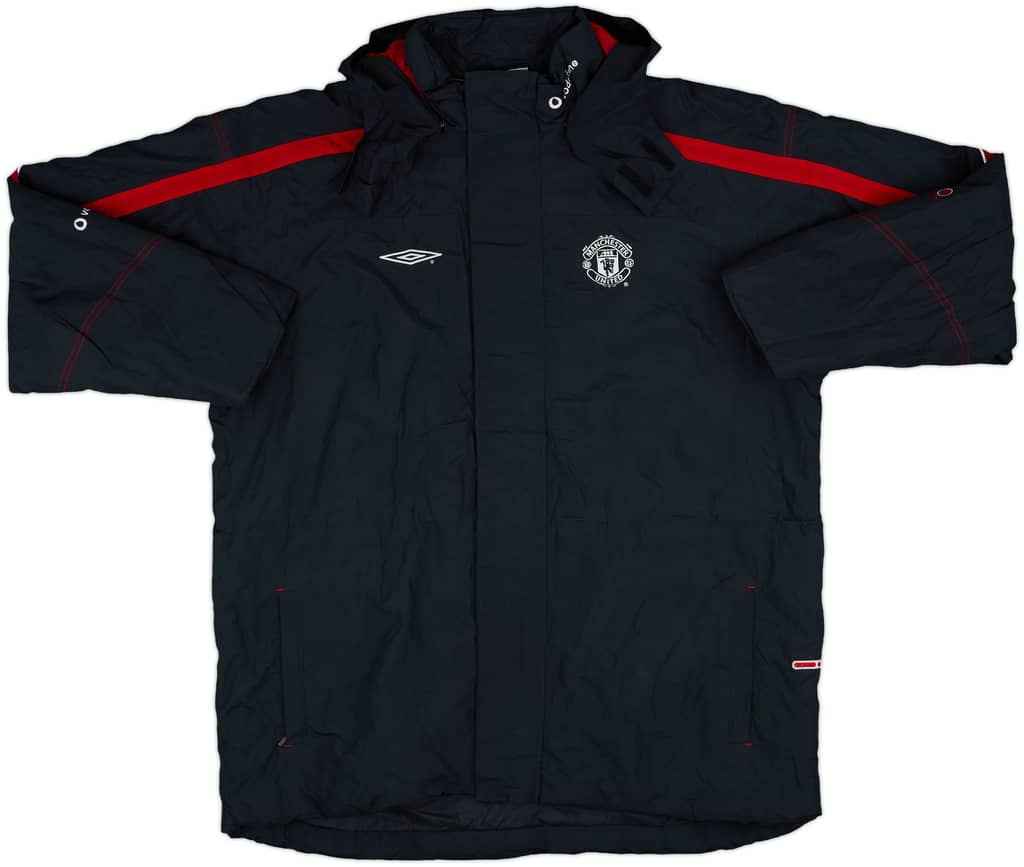 2000-02 Manchester United Umbro Padded Bench Coat - 10/10 - (L)