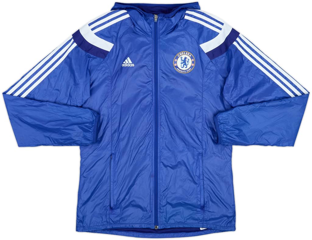 2014-15 Chelsea adidas Hooded Track Jacket - 8/10 - (M)