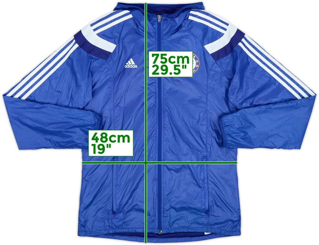 2014-15 Chelsea adidas Hooded Track Jacket - 8/10 - (M)