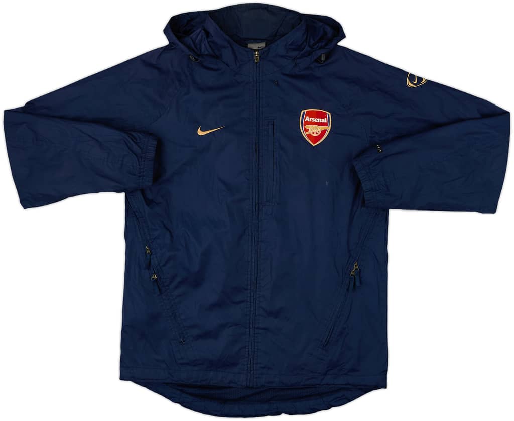 2003-04 Arsenal Nike Hooded Rain Jacket - 7/10 - (S)