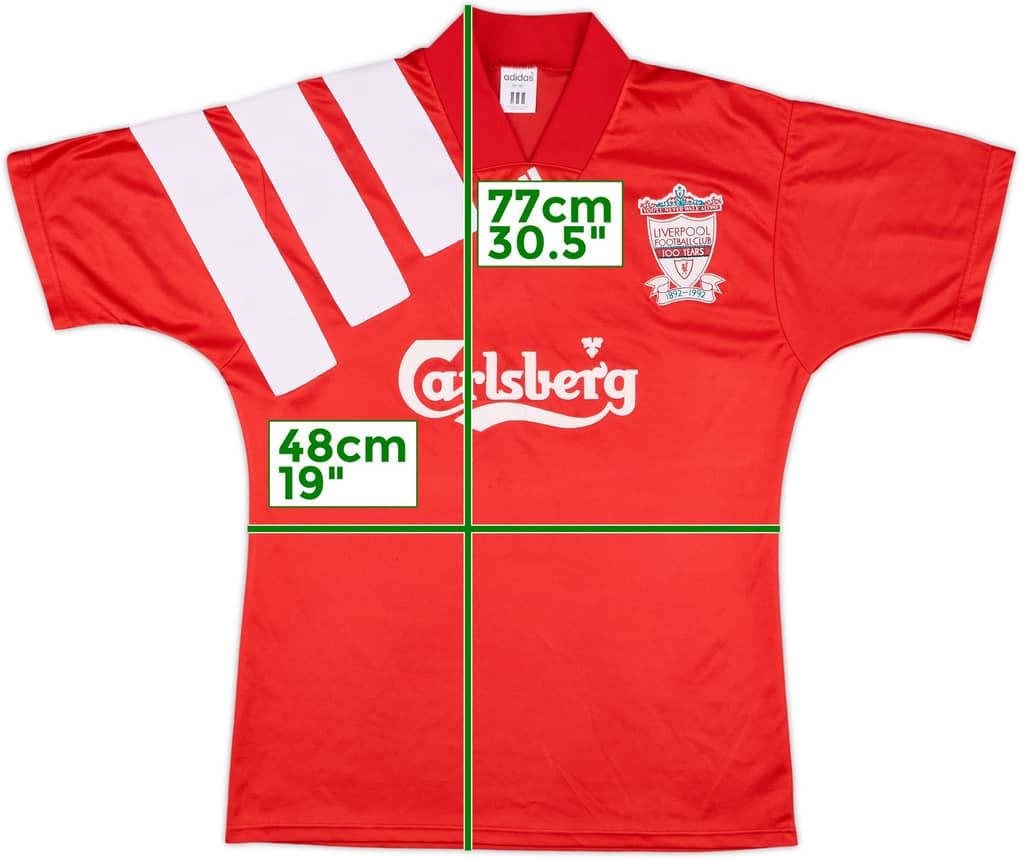 1991-92 Liverpool Home Shirt - 8/10 - (M)