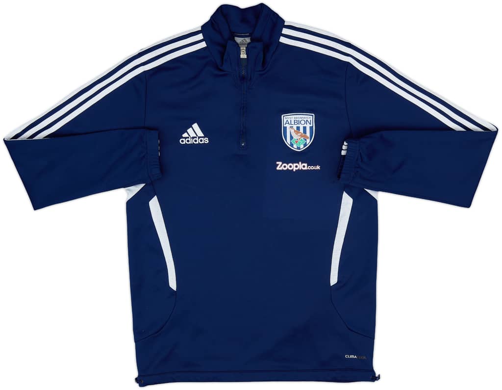 2010-11 West Brom adidas 1/4 Zip Sweat Top - 9/10 - (M)