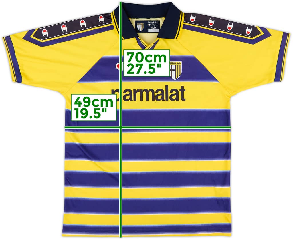 1999-00 Parma Basic Home Shirt - 8/10 - (XL.Boys)