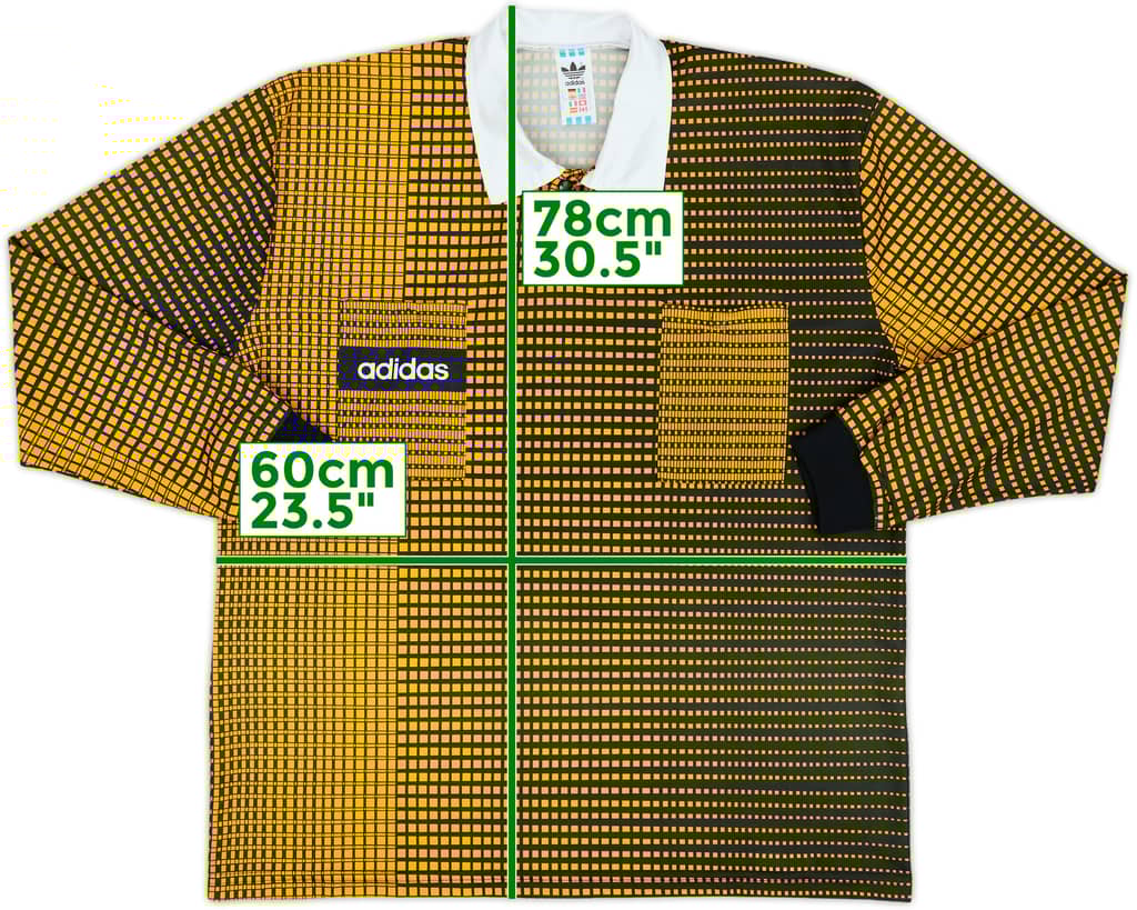 1994-96 adidas Referee Template L/S Shirt - 8/10 - (XL/XXL)