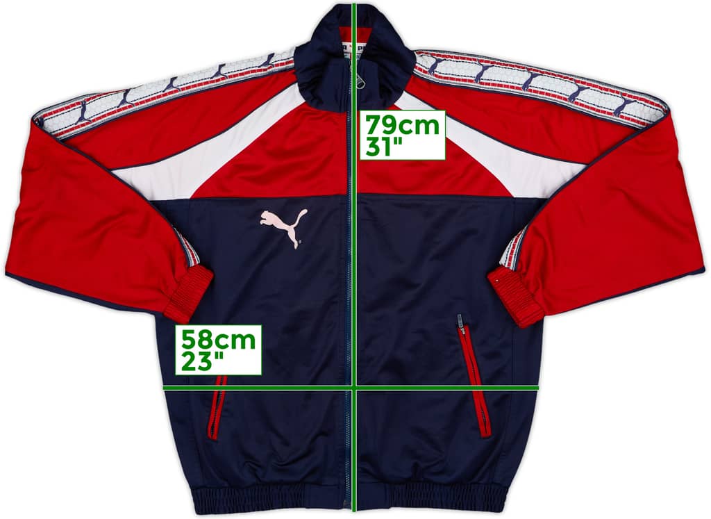 1996-98 Atletico Madrid Puma Track Jacket - 6/10 - (L)