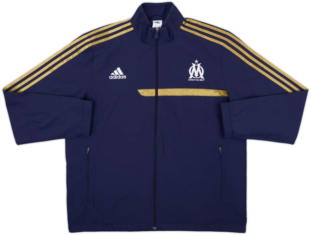 2013-14 Olympique Marseille adidas Track Jacket - 8/10 - (XL)