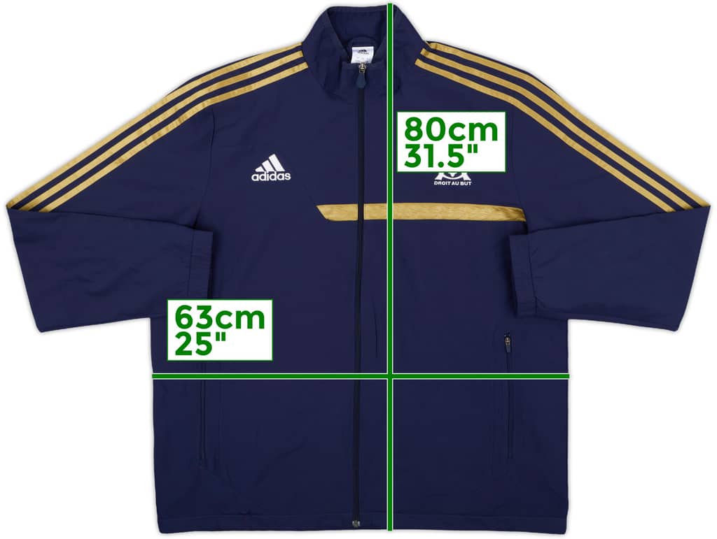 2013-14 Olympique Marseille adidas Track Jacket - 8/10 - (XL)