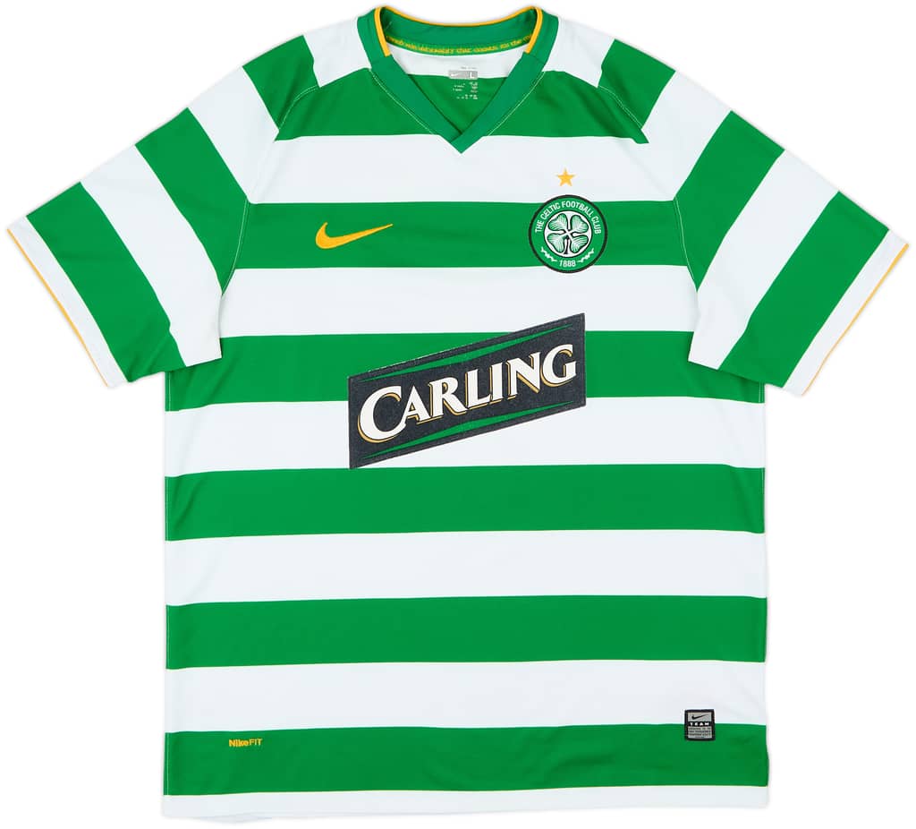 2008-10 Celtic Home Shirt Keane #7 - 8/10 - (L)