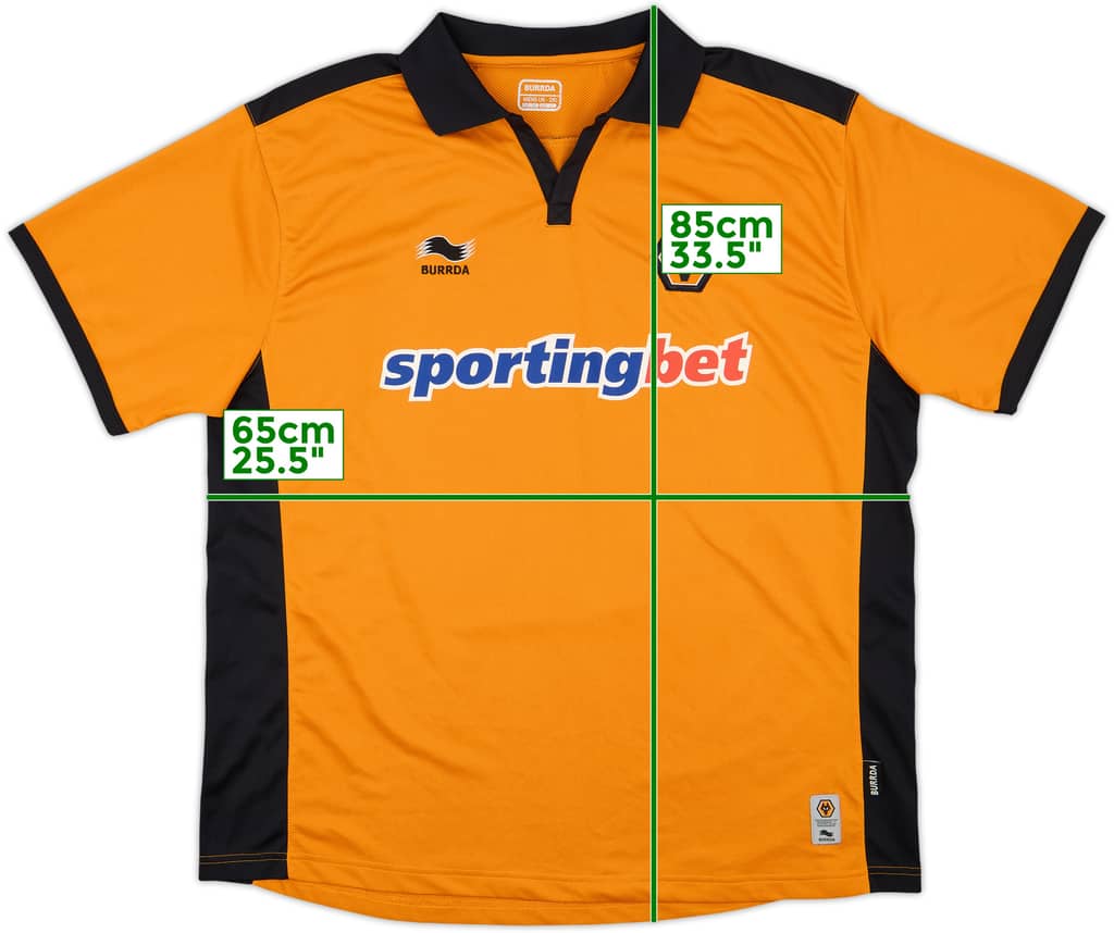 2010-11 Wolves Home Shirt - 8/10 - (XXL)
