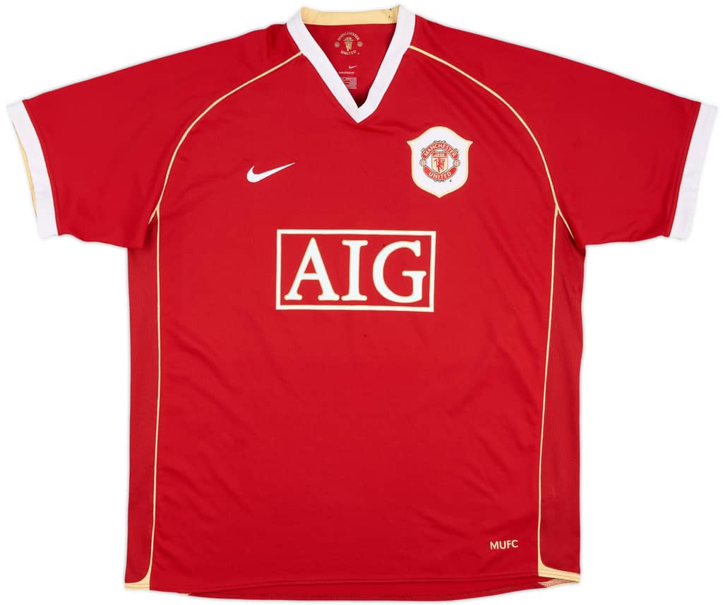 2006-07 Manchester United Home Shirt - 5/10 - (XL)