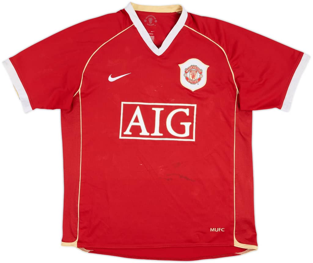 2006-07 Manchester United Camiseta Local - 5/10 - (L)