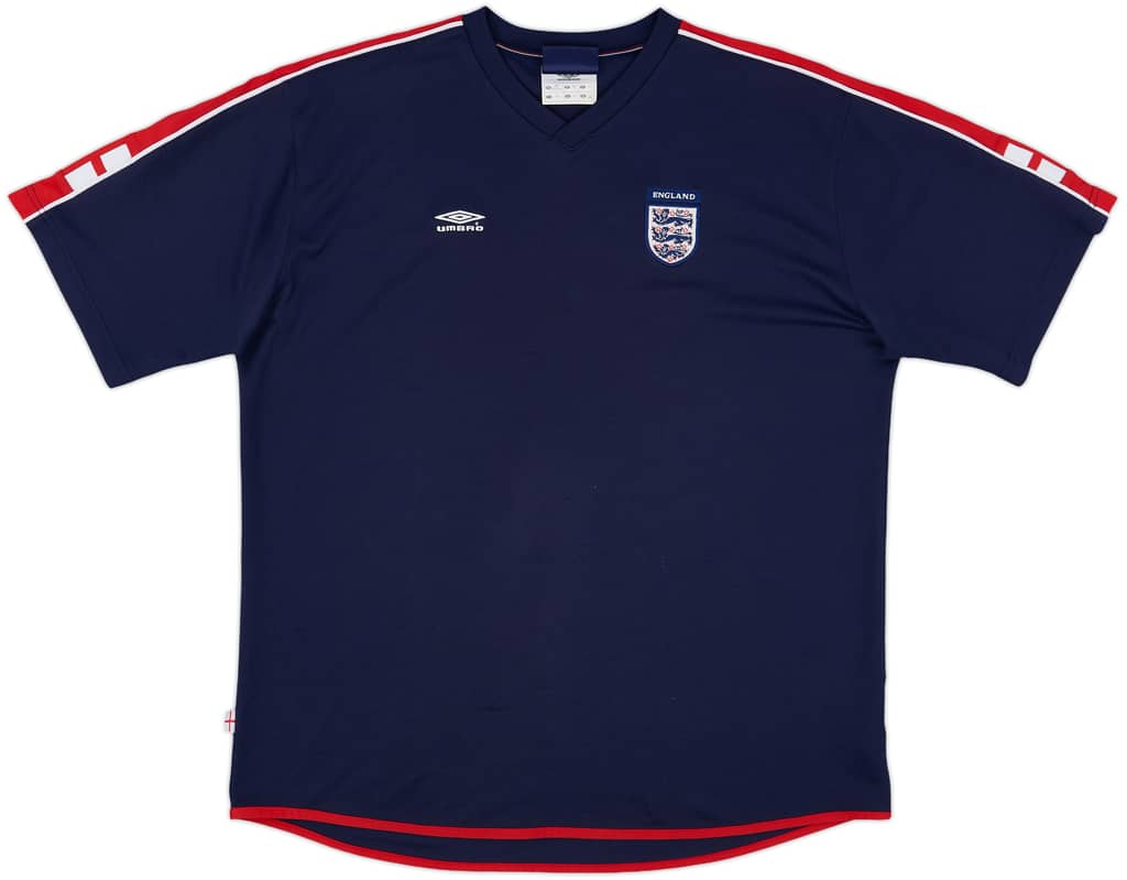2000-01 England Umbro Training Shirt - 8/10 - (XXL)