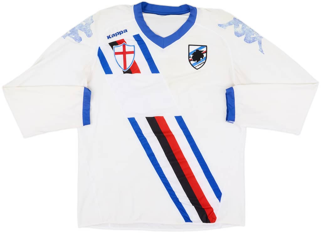 2010-11 Sampdoria Away L/S Shirt - 4/10 - (XL)