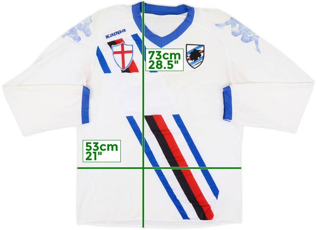 2010-11 Sampdoria Away L/S Shirt - 4/10 - (XL)