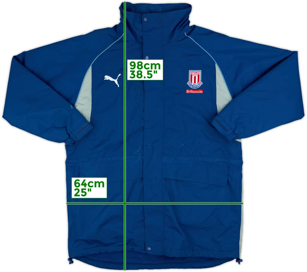 2005-06 Stoke City Puma Padded Bench Coat - 6/10 - (M)