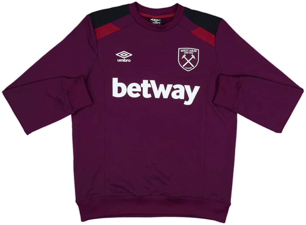 2018-19 West Ham Umbro Sweat Top - 7/10 - (L)