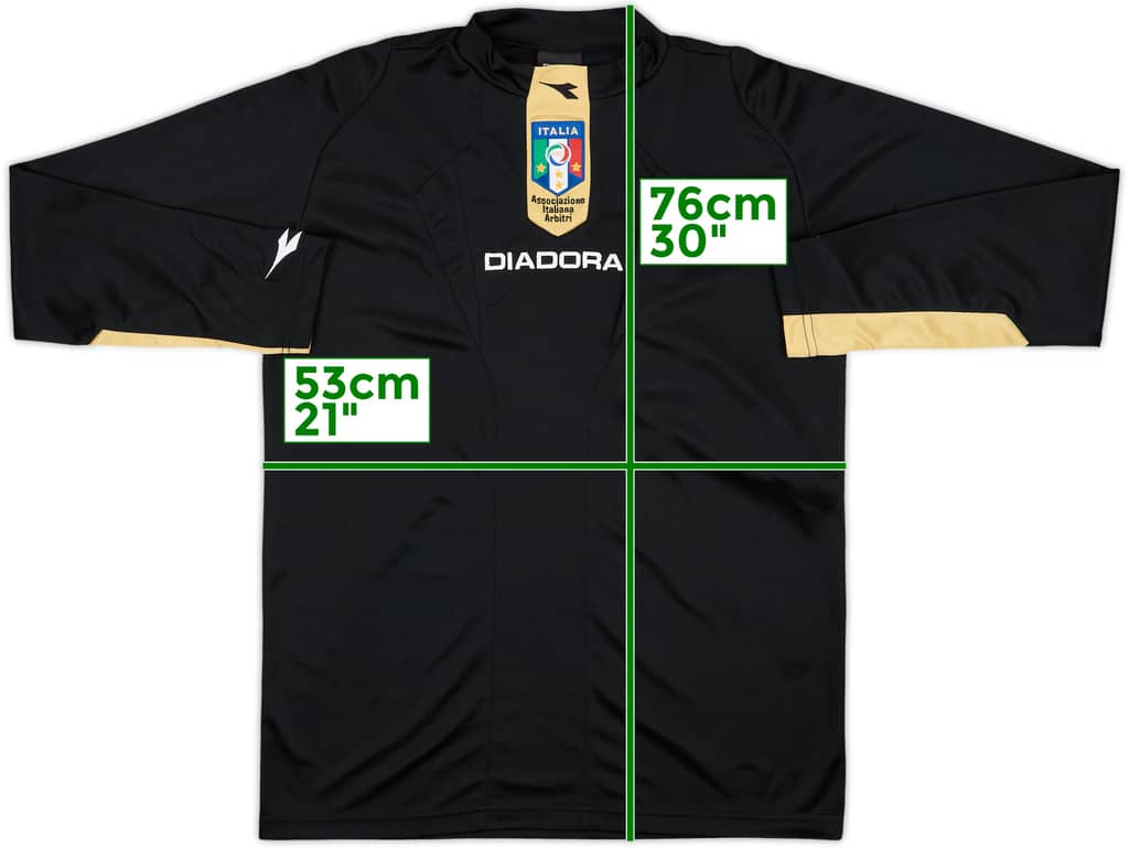 2000s Italy Diadora Referee L/S Shirt - 8/10 - (S)
