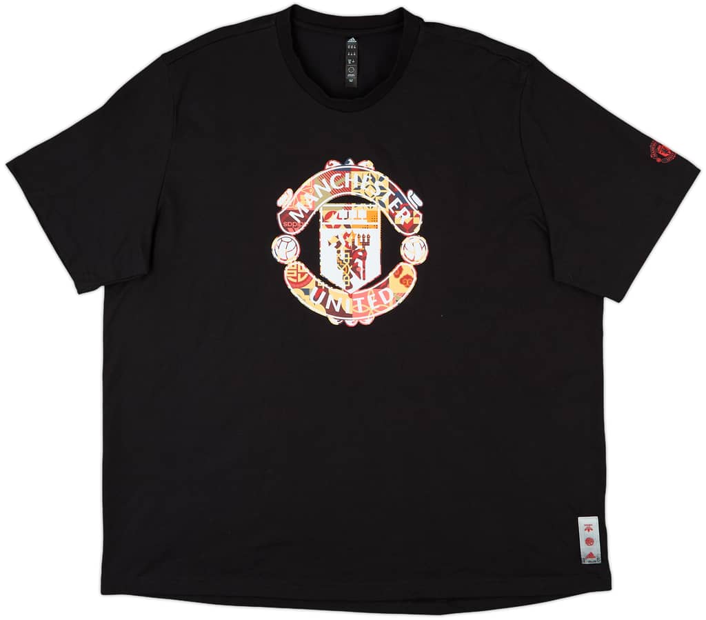 2021-22 Manchester United adidas Originals Graphic Tee - 9/10 - (XXL)