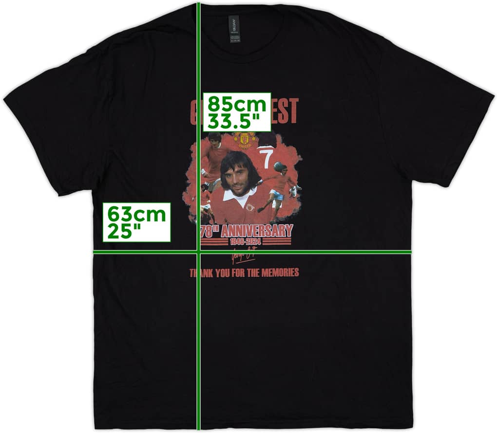 2024 Manchester United 'George Best 78th Anniversary' Graphic Tee - 8/10 - (XXL)