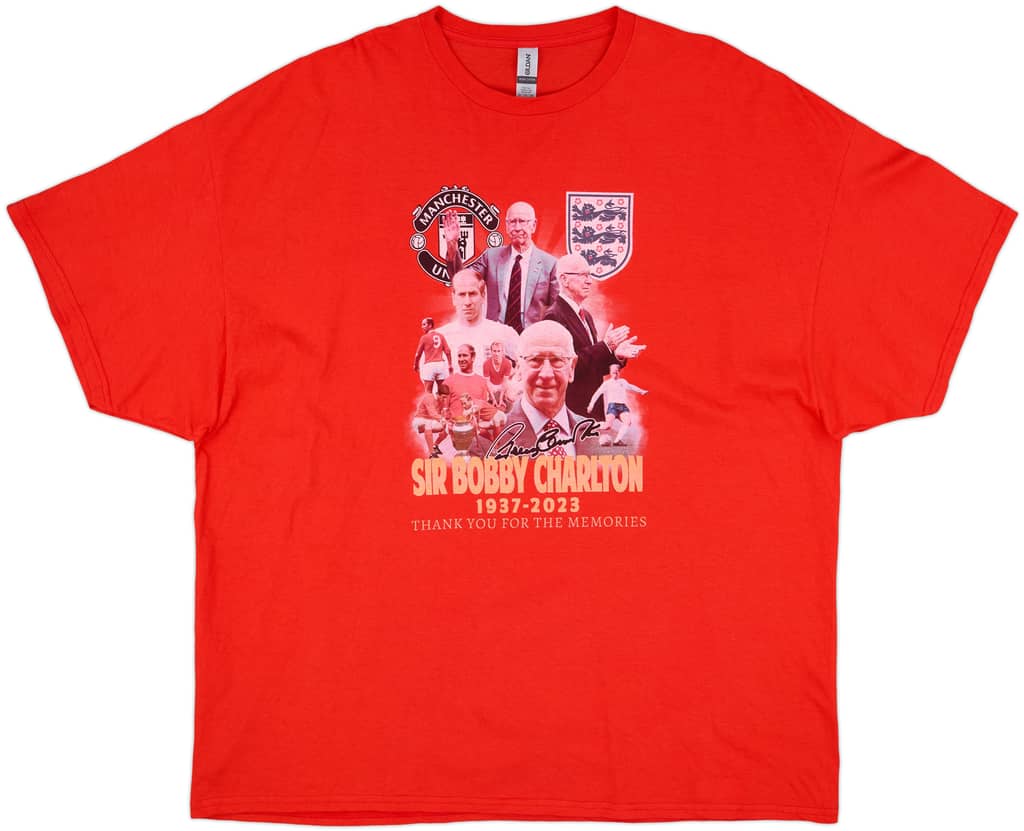 2023 Manchester United 'Bobby Charlton' Graphic Tee - 8/10 - (3XL)