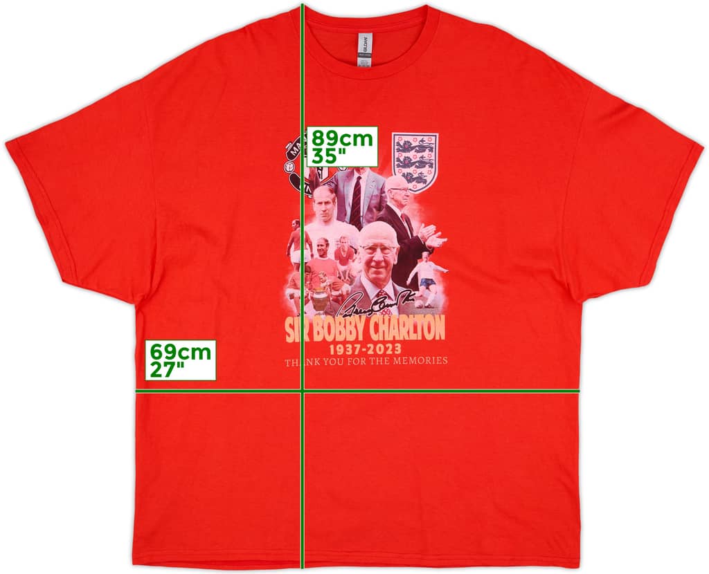 2023 Manchester United 'Bobby Charlton' Graphic Tee - 8/10 - (3XL)