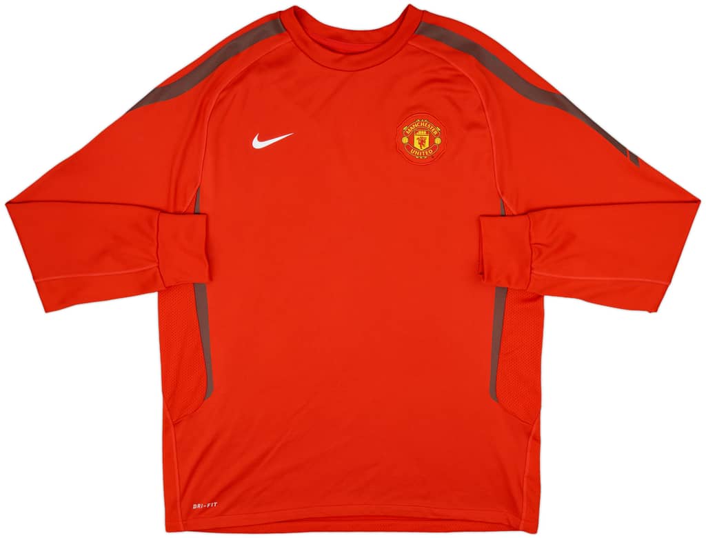 2010-11 Manchester United Nike Sweat Top - 10/10 - (XL)