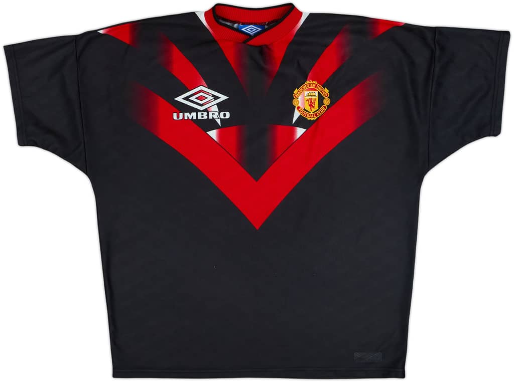 1994-95 Manchester United Umbro Training Shirt - 8/10 - (XL)