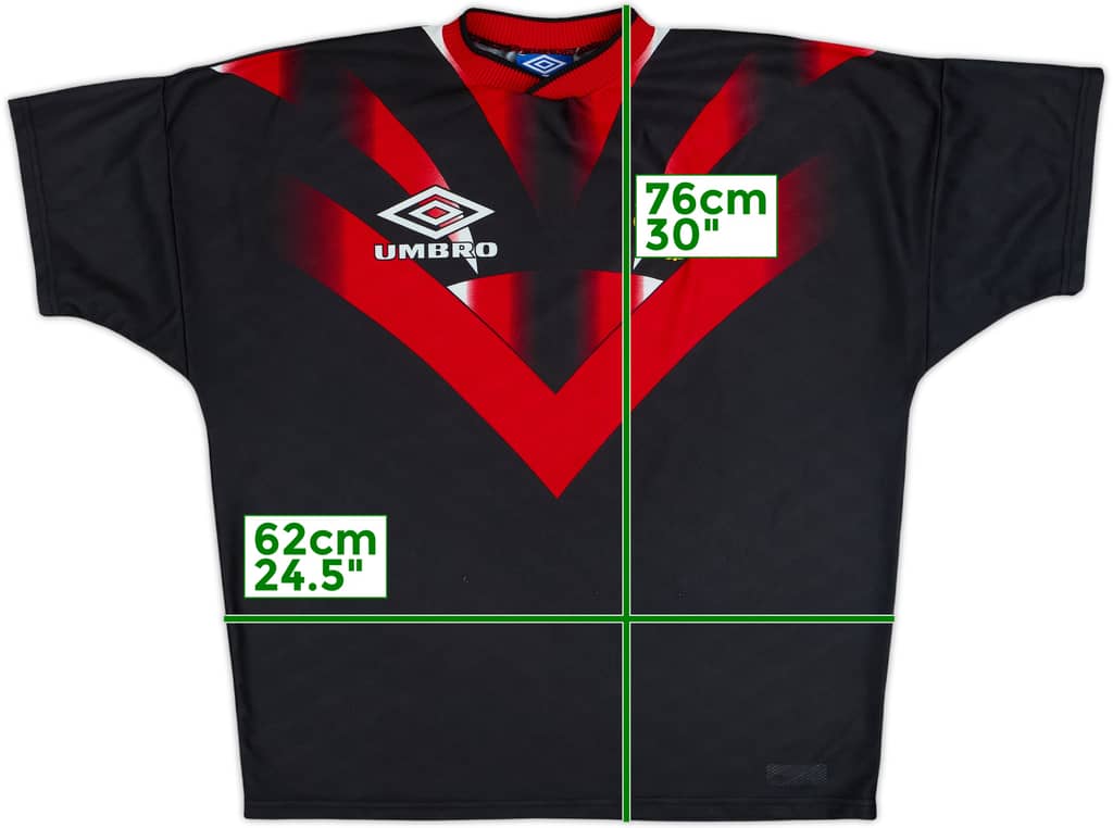 1994-95 Manchester United Umbro Training Shirt - 8/10 - (XL)