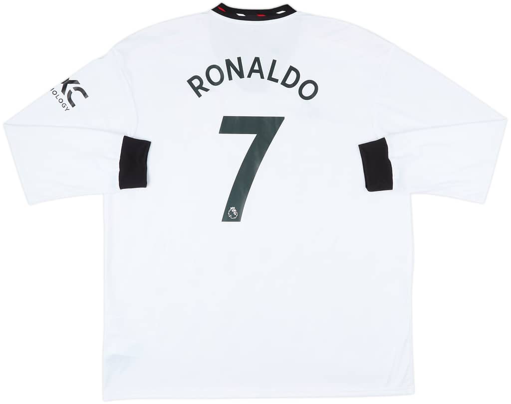 2022-23 Manchester United Away L/S Shirt Ronaldo #7 - 9/10 - (XXL)