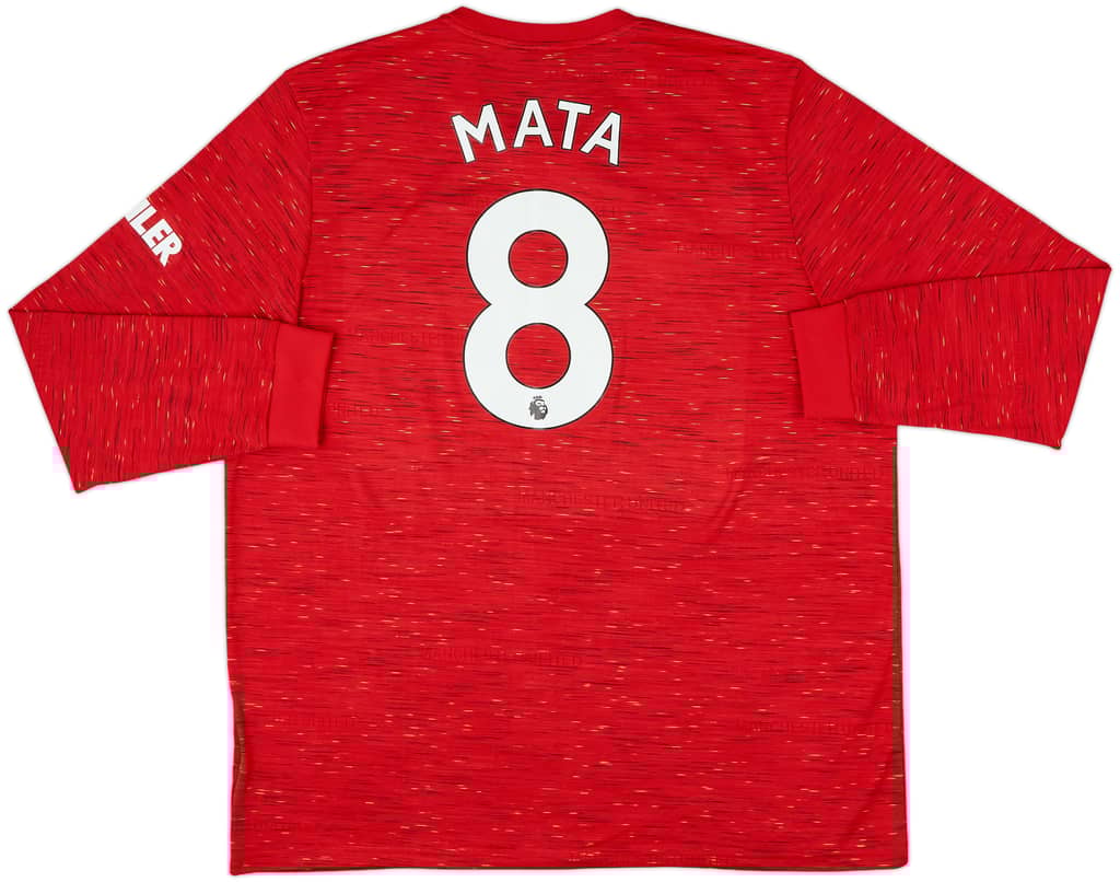 2020-21 Manchester United Home L/S Shirt Mata #8 - 8/10 - (XXL)